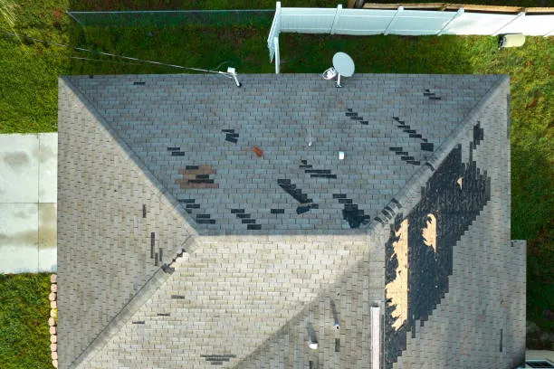 storm damage roof repair in columbus