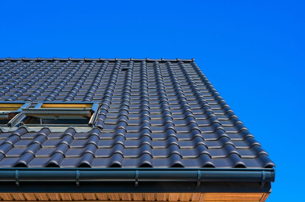 vertical low angle closeup shot black roof building scaled.jpg